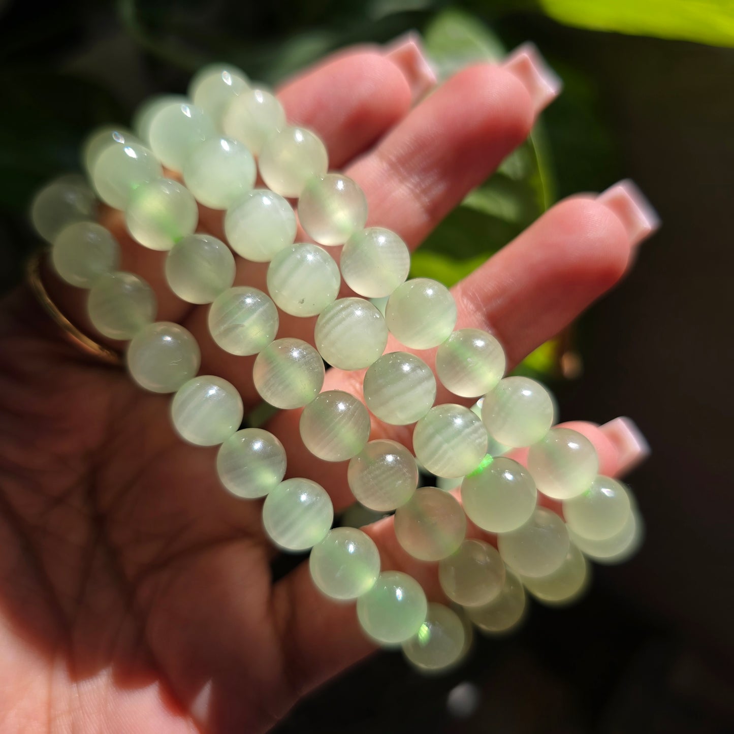 Kiwi Calcite Gemstone Bracelet