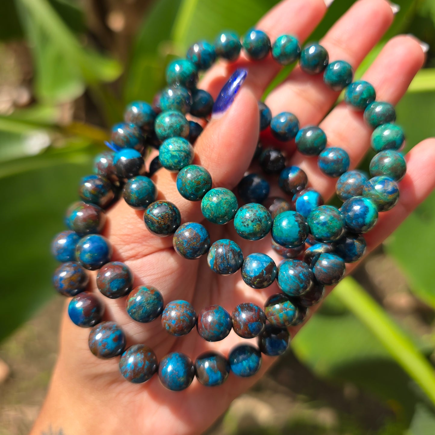 Shattuckite Gemstone Bracelet