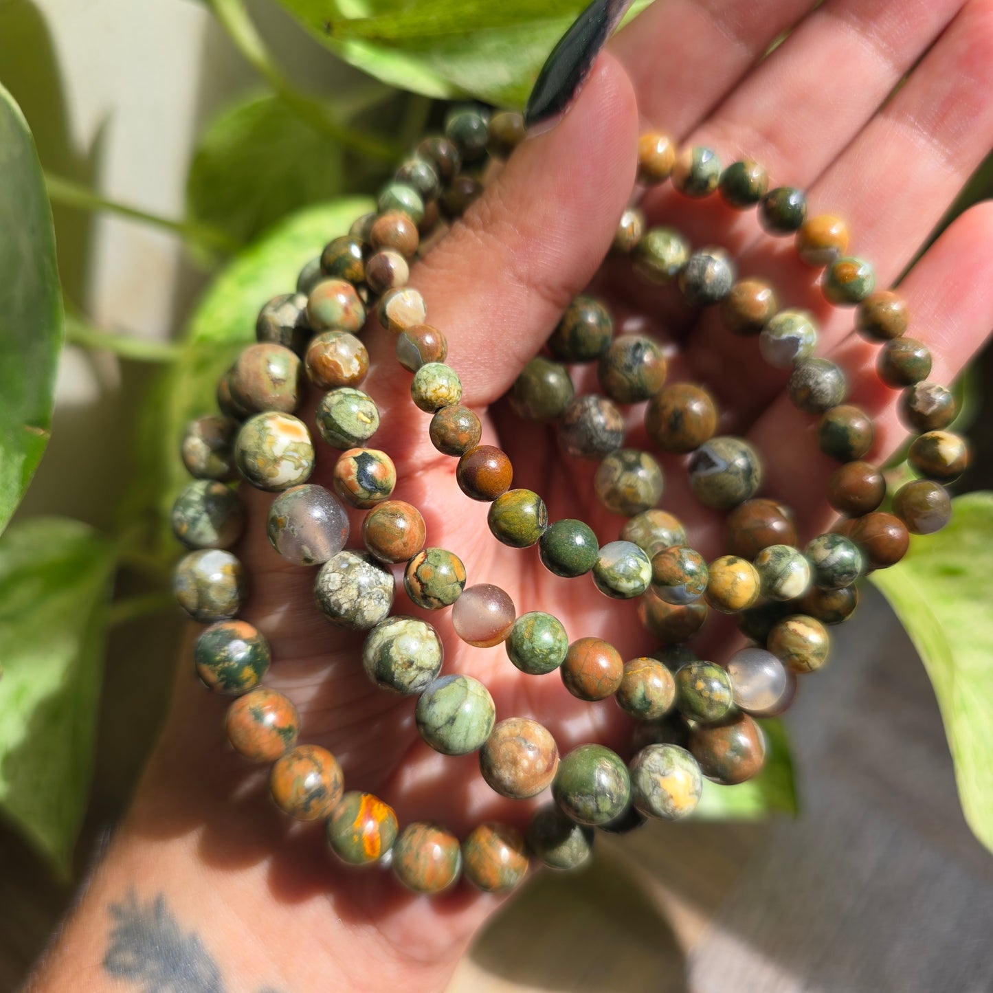 Rhyolite Gemstone Bracelet
