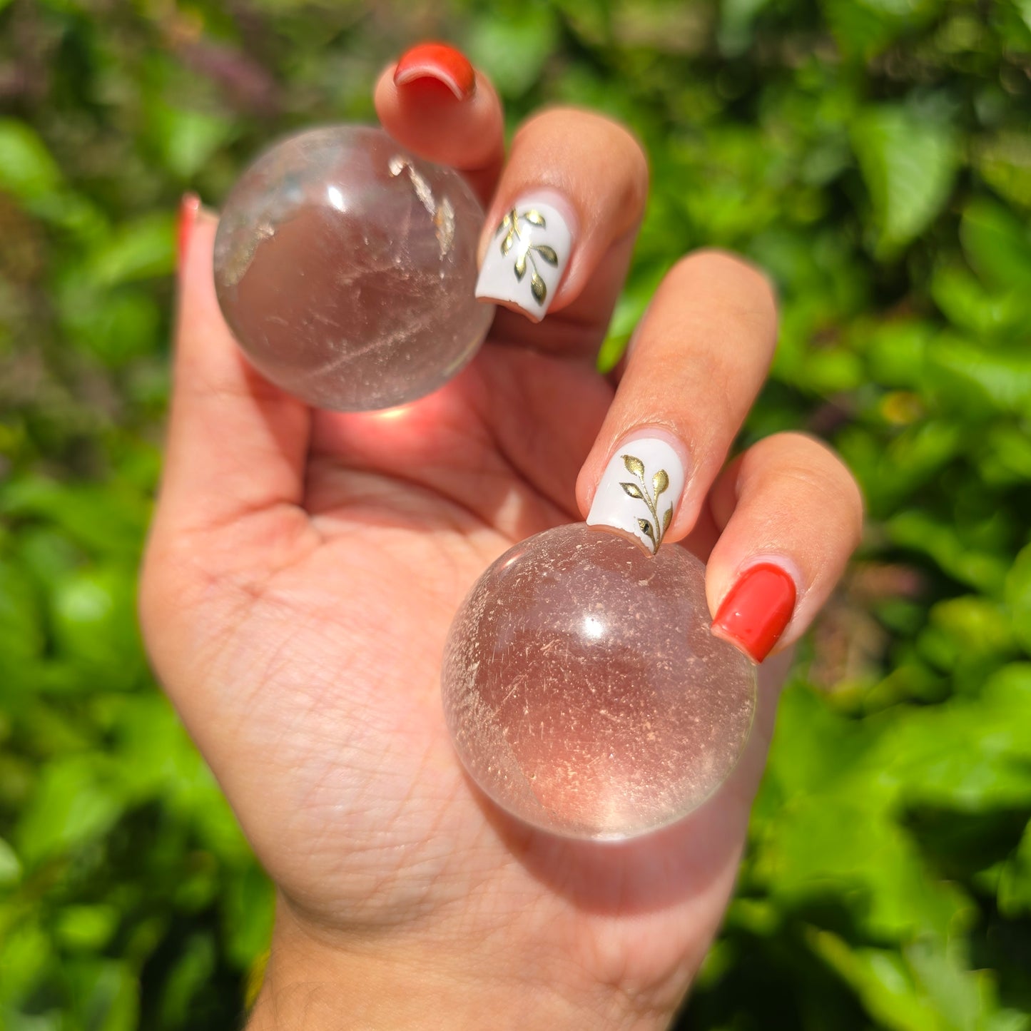 Small Clear Quartz Gemstone Sphere