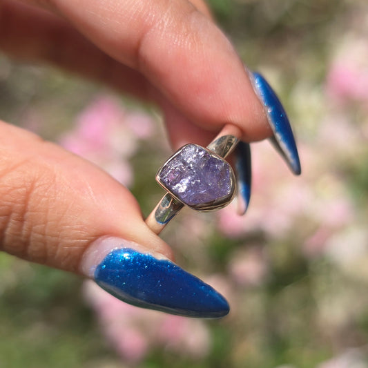 Raw Tanzanite Ring - Size 8