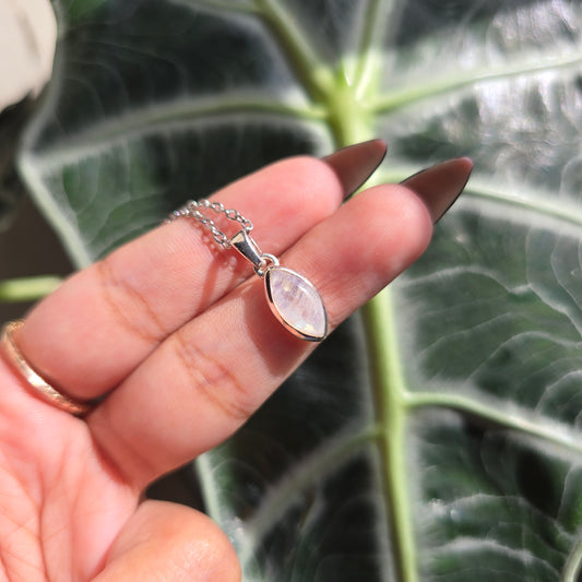 Rainbow Moonstone Necklace