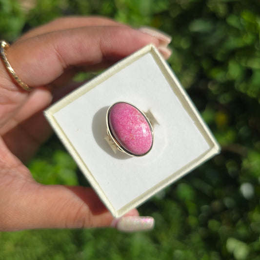 Cobaltoan Calcite Ring - Size 5