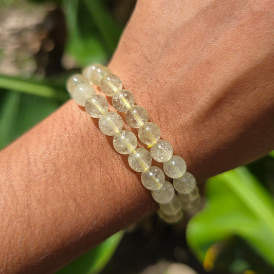 Libyan Desert Glass Gemstone Bracelet