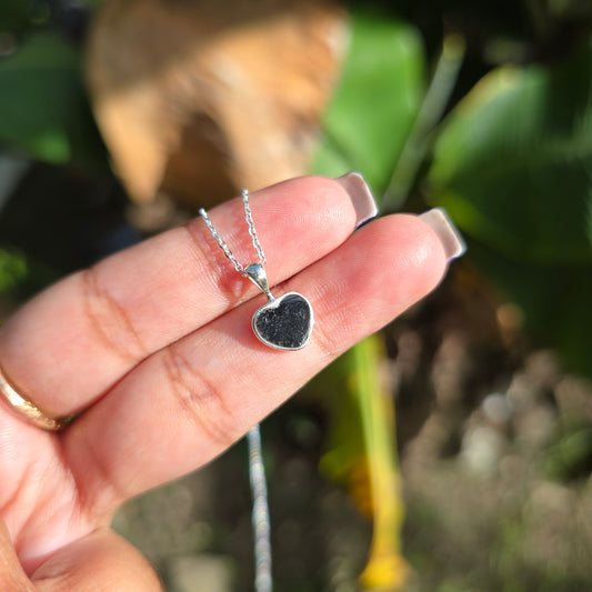 Black Tourmaline Heart Necklace