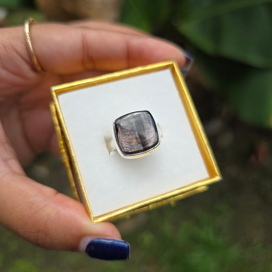 Hypersthene Ring - Size 8