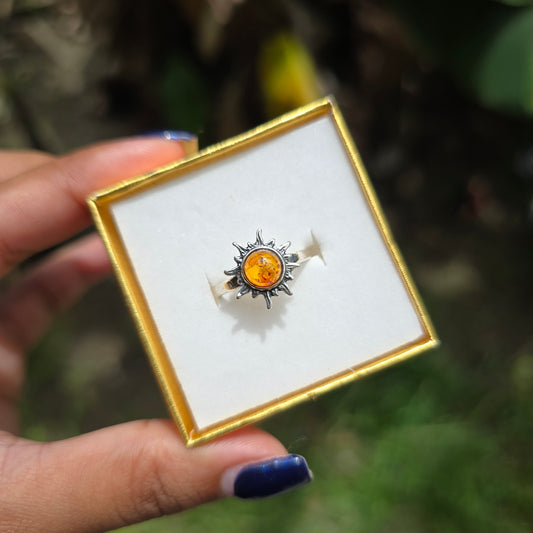 Amber Ring - Size 7