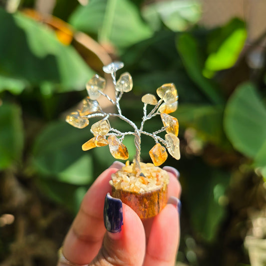 Mini Citrine Chip Tree