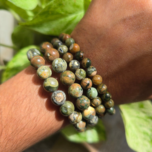 Rhyolite Gemstone Bracelet