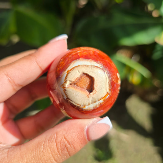 Carnelian Gemstone Sphere