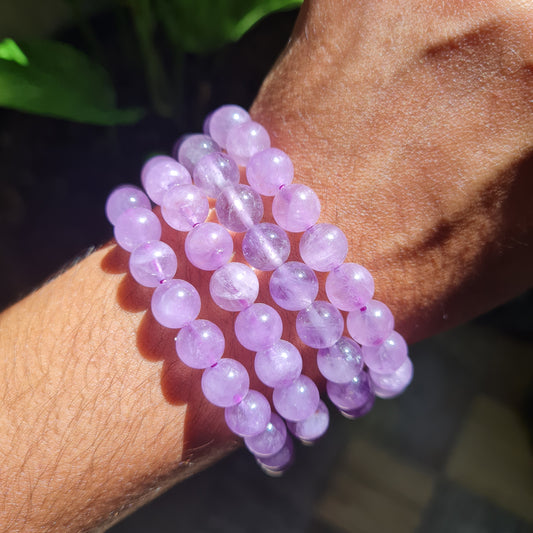 Lavender Amethyst Gemstone Bracelet