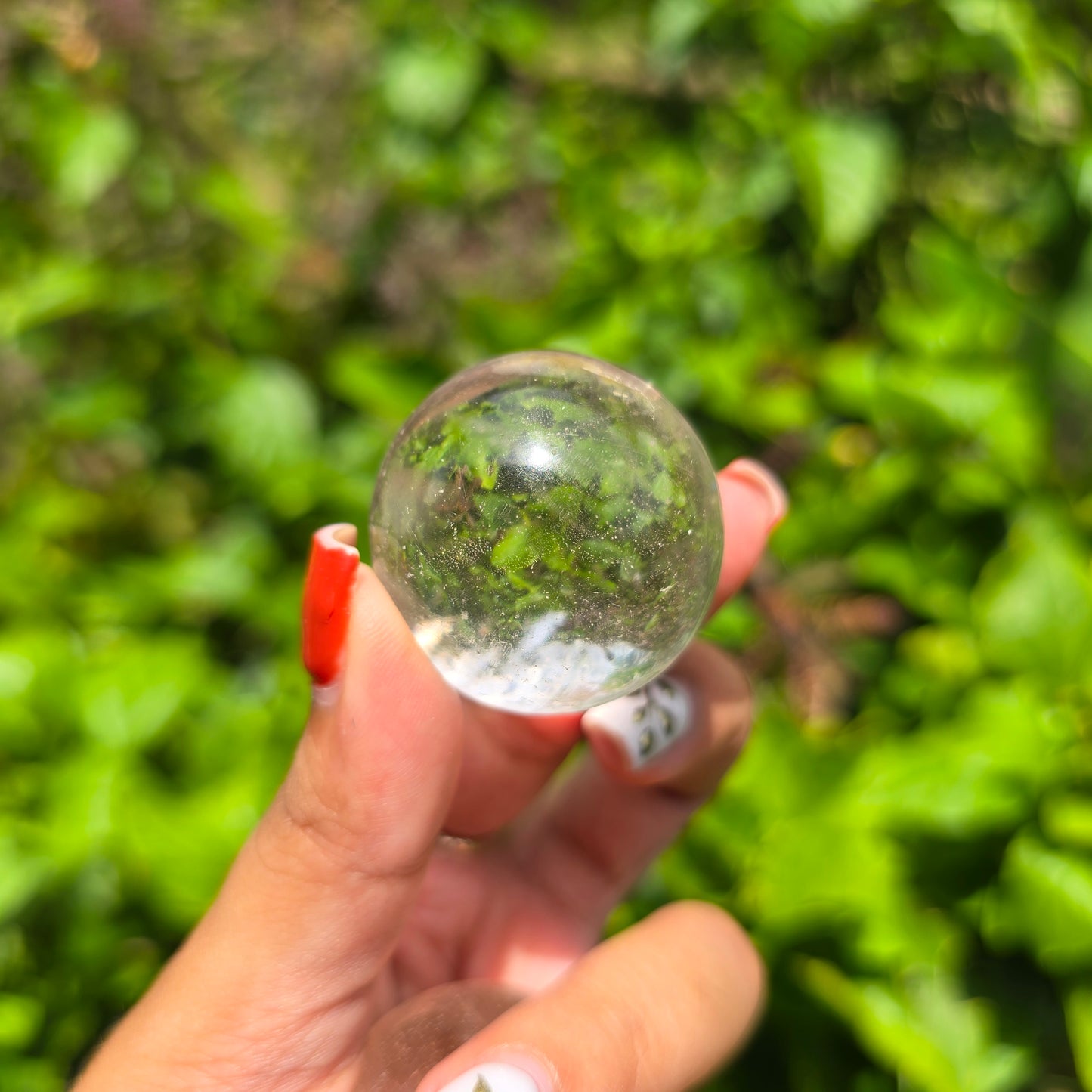 Small Clear Quartz Gemstone Sphere