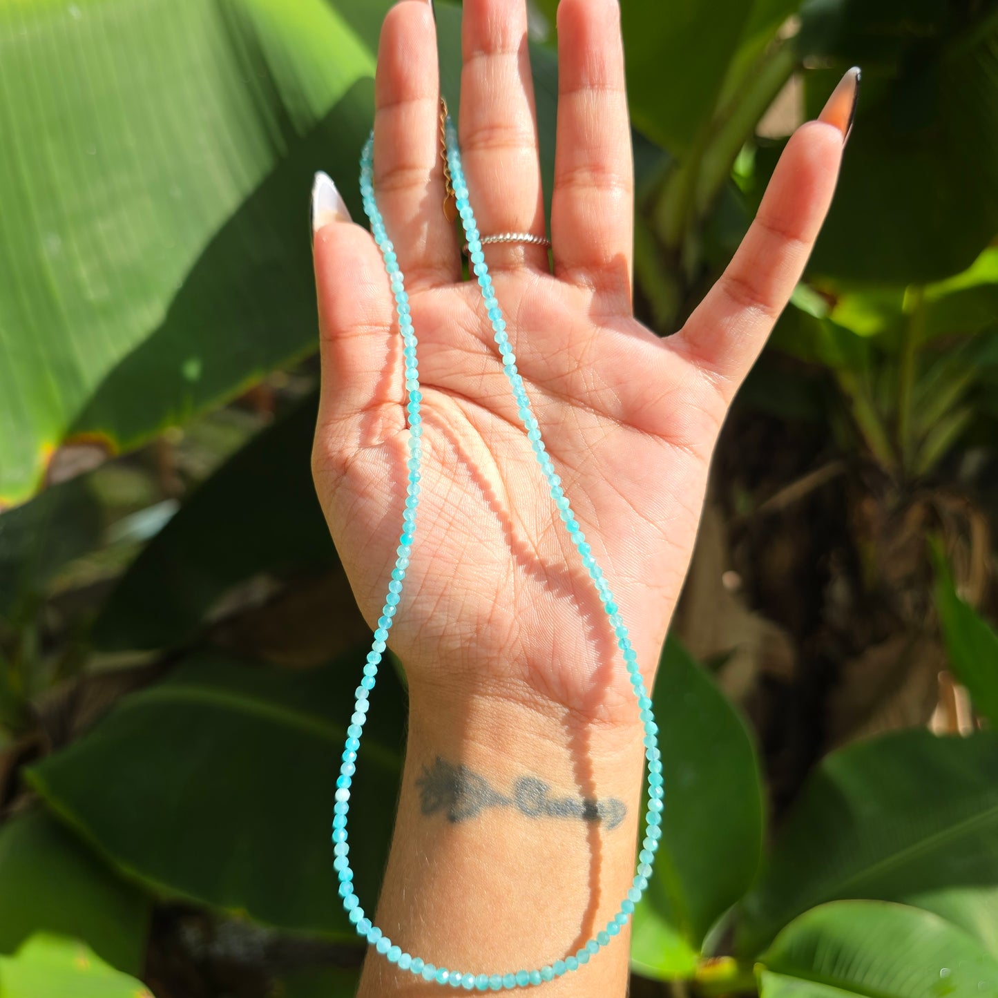 Dainty Amazonite Choker (1-2mm beads)