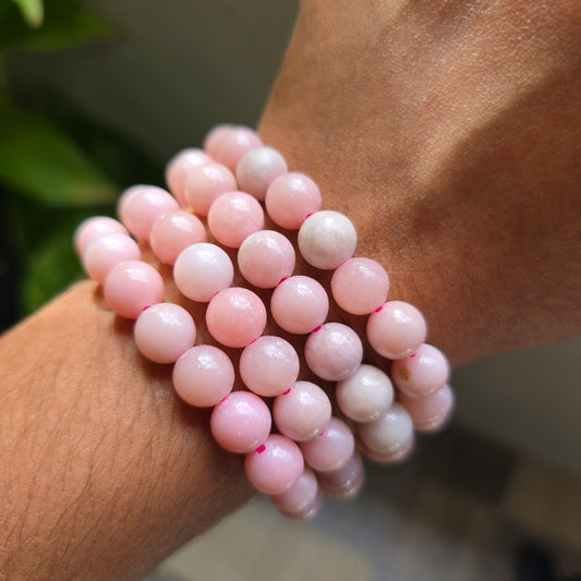 Pink Opal Gemstone Bracelet