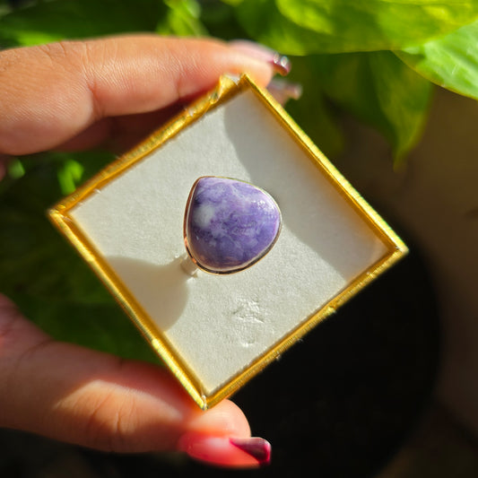 Morado Opal Gemstone Ring - Size 9