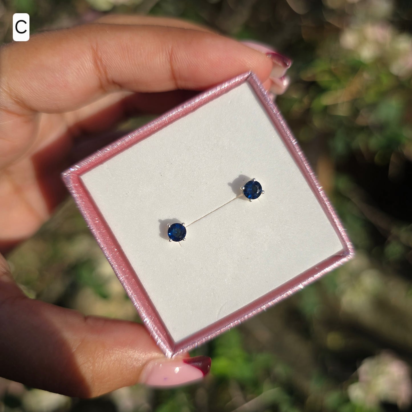 Roman Glass Stud Earring