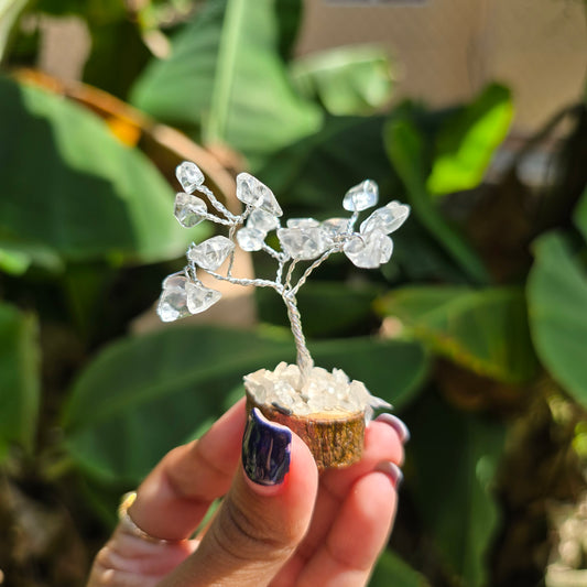 Mini Clear Quartz Chip Tree