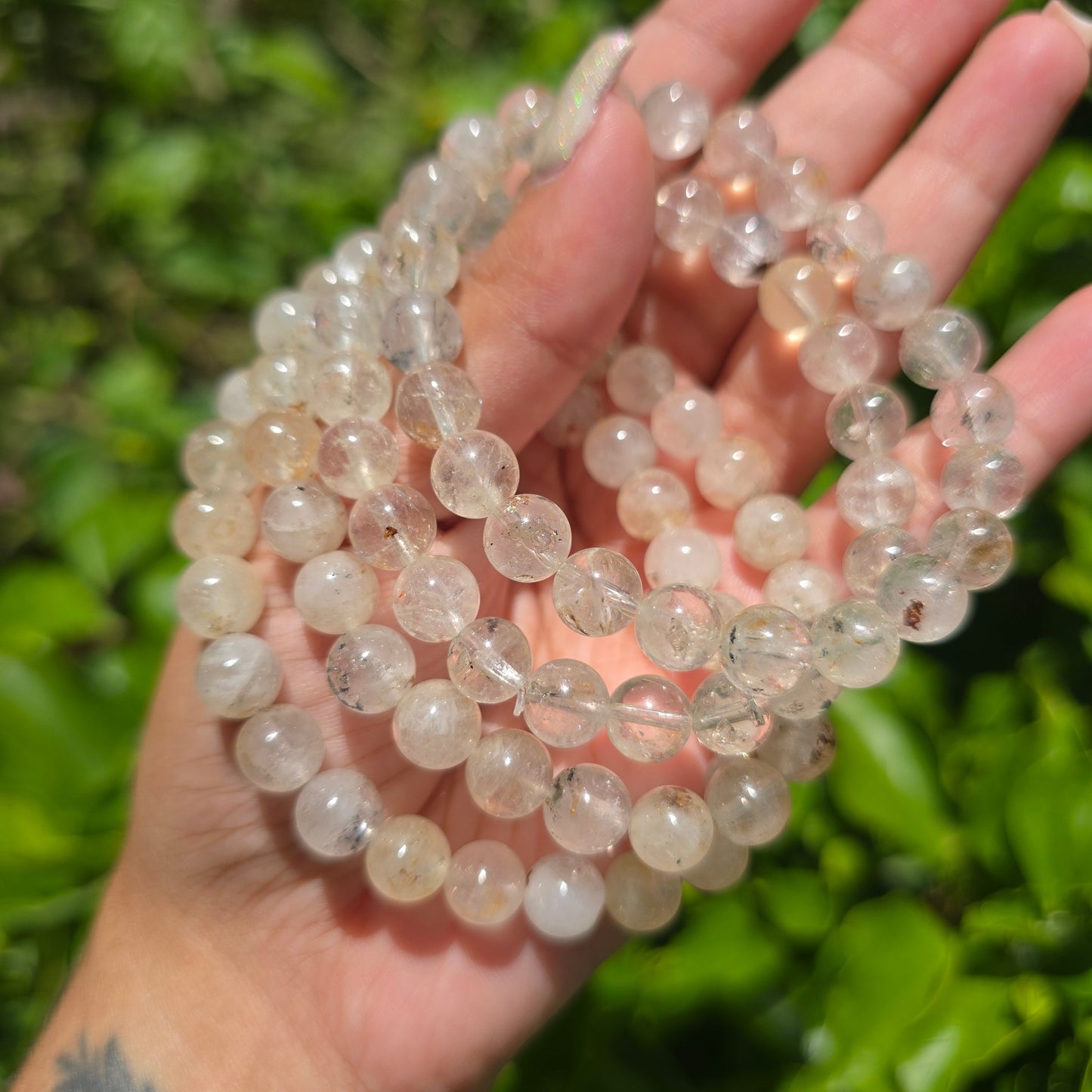 Petroleum Quartz Gemstone Bracelet