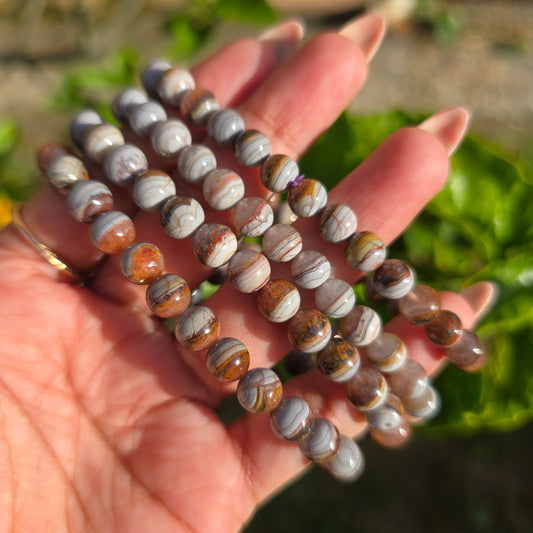Laguna Lace Agate Gemstone Bracelet