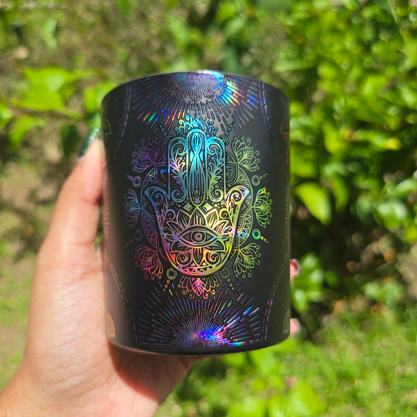 Hamsa Candle
