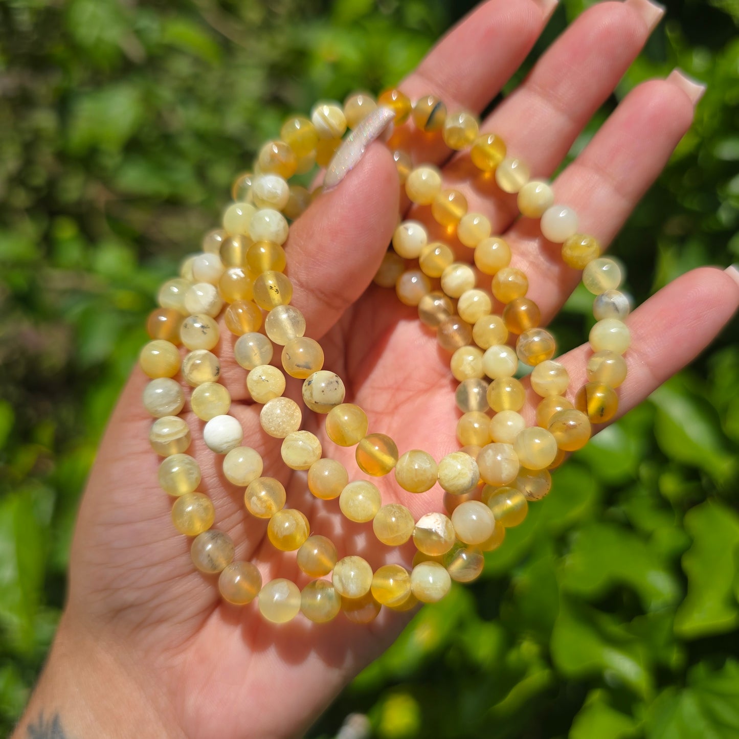 Yellow Opal Gemstone Bracelet