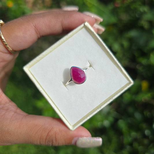 Ruby Gemstone Ring - Size 7