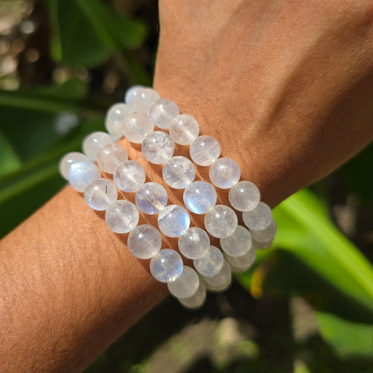 Rainbow Moonstone Gemstone Bracelet