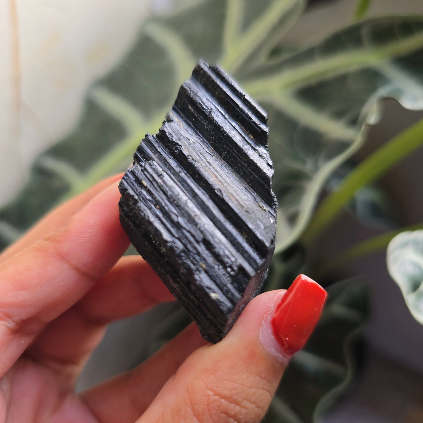 Raw Black Tourmaline Gemstone Chunk
