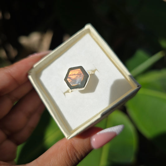 Labradorite Ring - Size 7