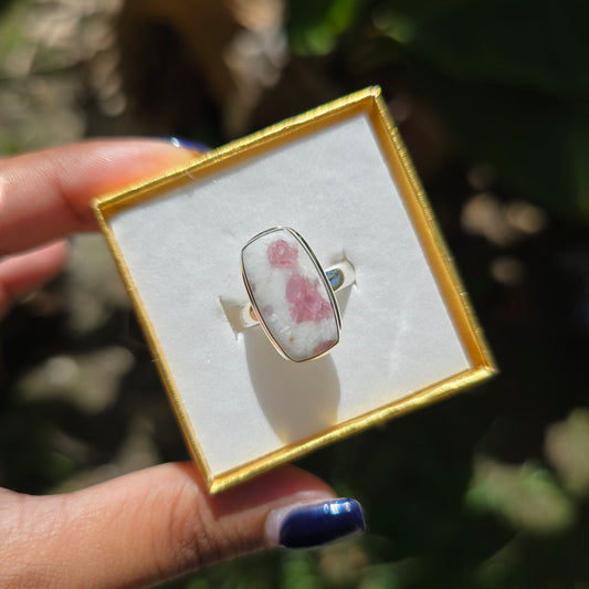 Pink Tourmaline  Ring - Size 7