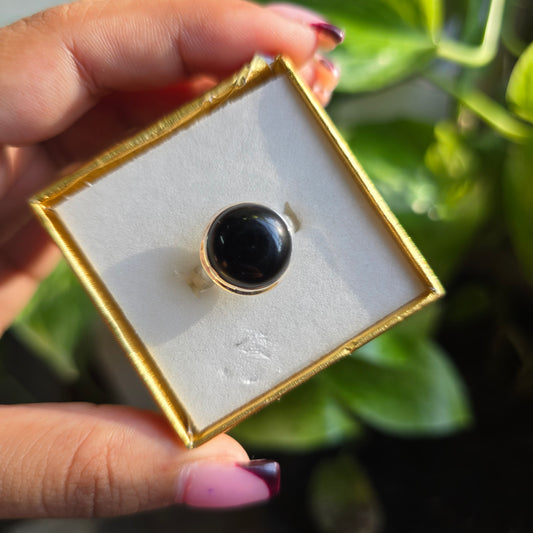 Onyx Gemstone Ring - Size 7