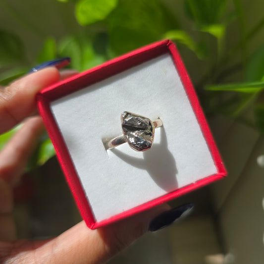 Campo del Cielo (Meteorite) Ring - Size 7.5