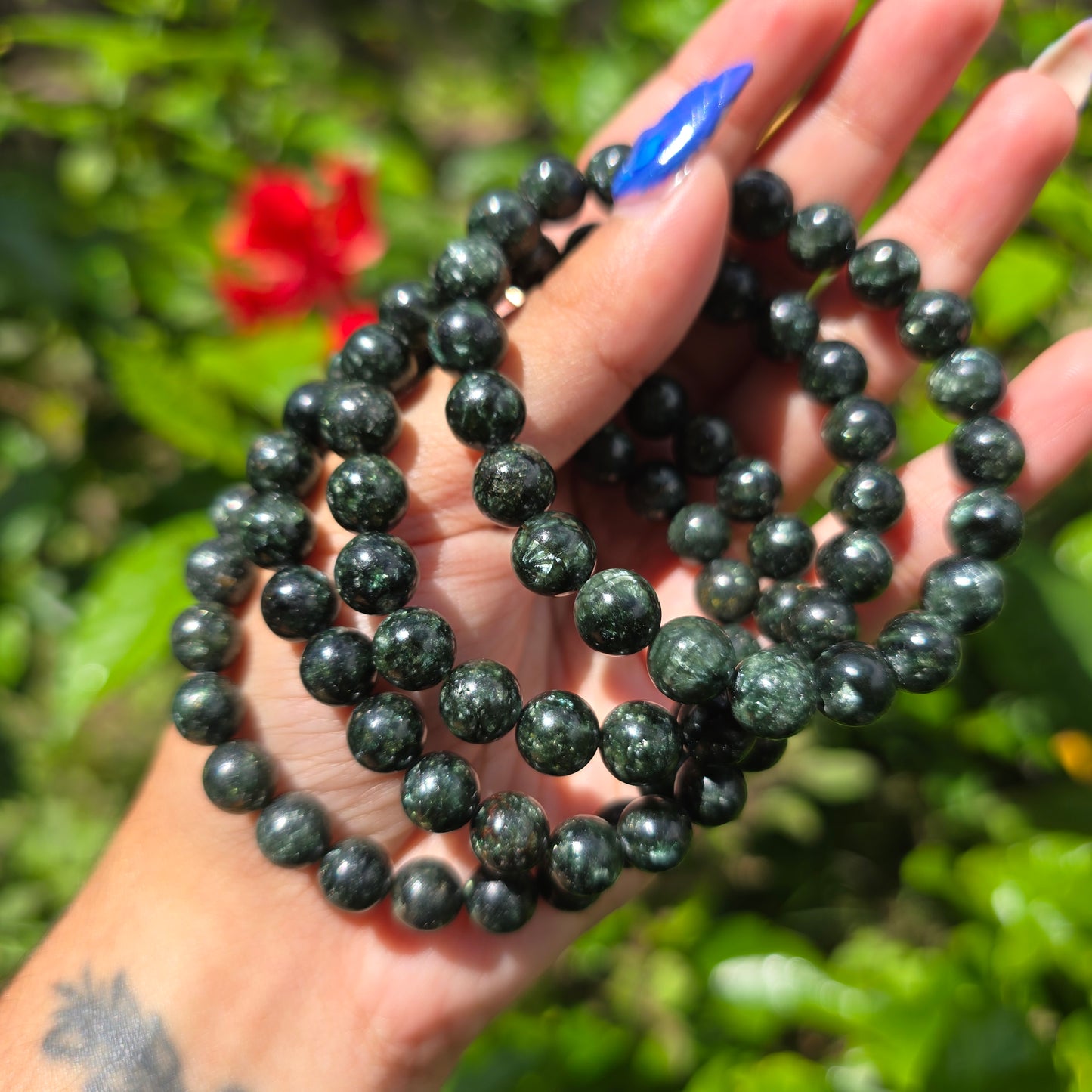 Seraphinite Gemstone Bracelet
