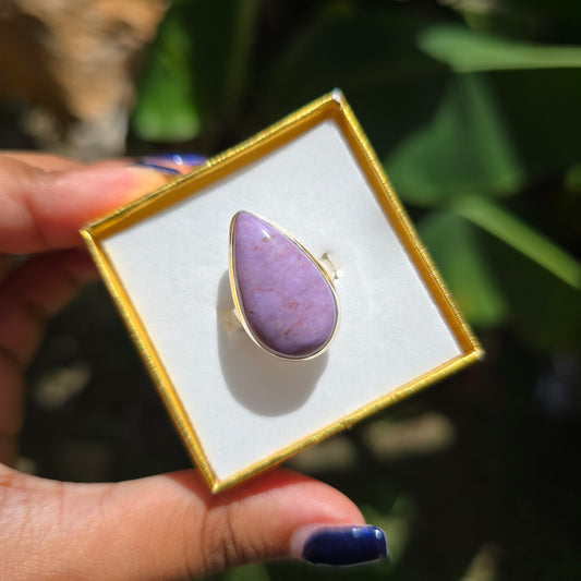 Lavender Jade Ring - Size 6