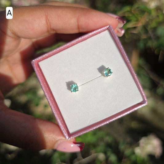 Roman Glass Stud Earring