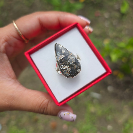 Turtella Jasper Gemstone Ring - Size 7