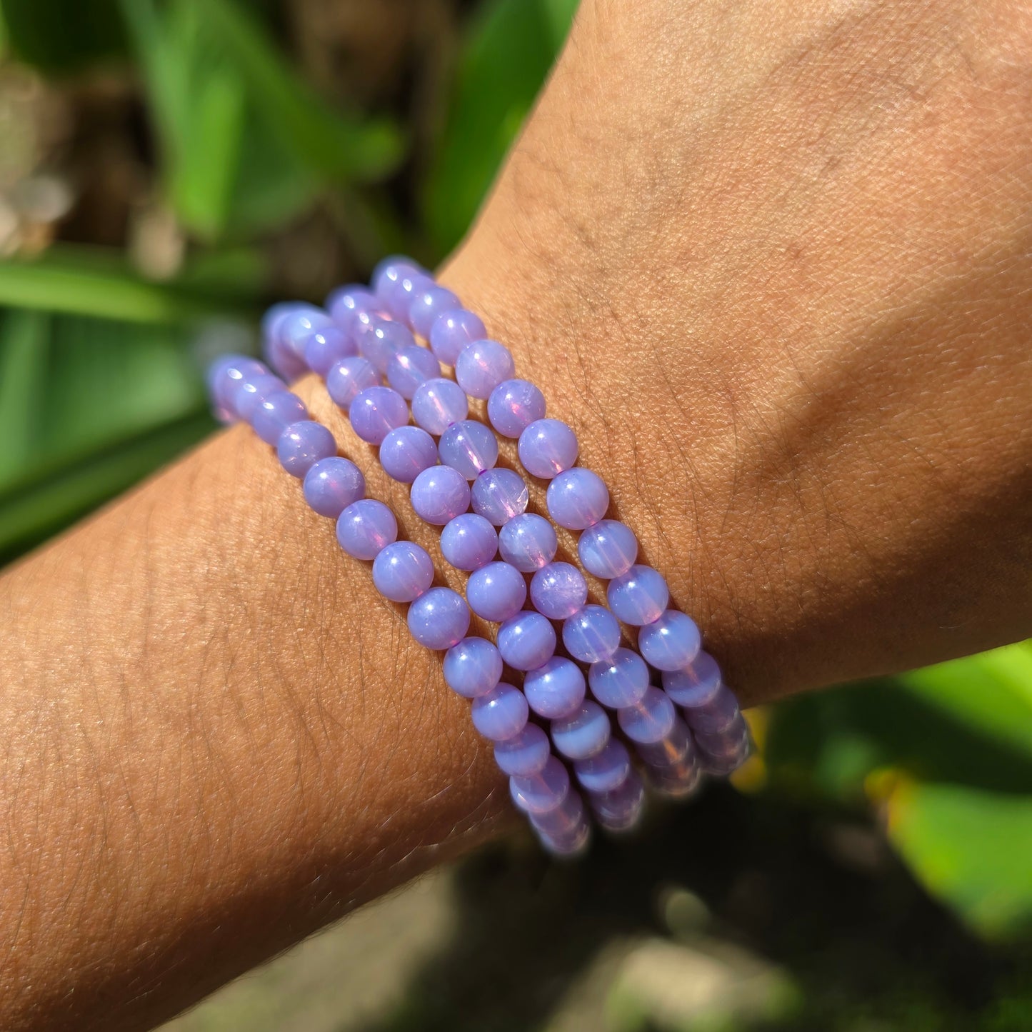 Lavender Moon Quartz Gemstone Bracelet