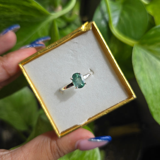 Green Kyanite Ring - Size 9