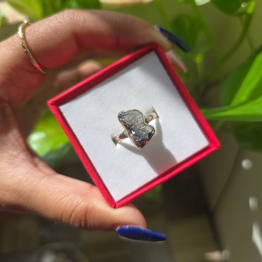 Campo del Cielo (Meteorite) Ring - Size 7