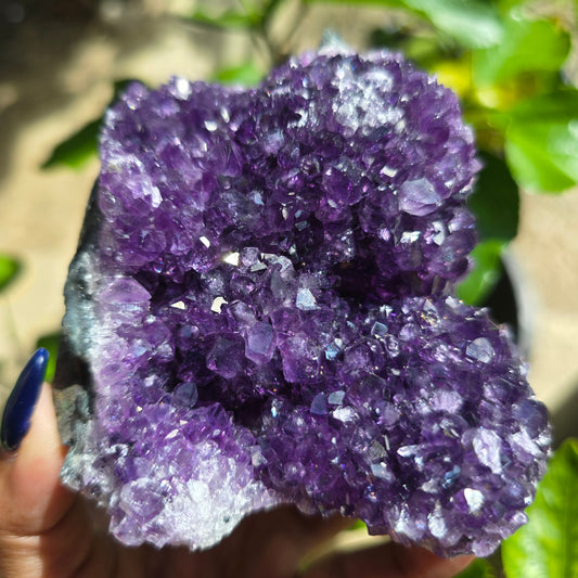 Self-Standing Amethyst Cubase Cluster No 7