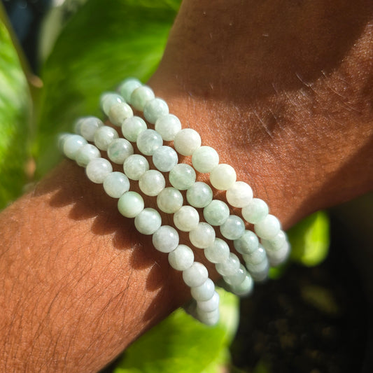 Light Green Jadeite Gemstone Bracelet