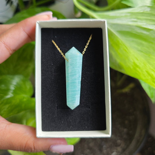 Amazonite Point Necklace