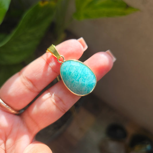 Oval Amazonite Pendant