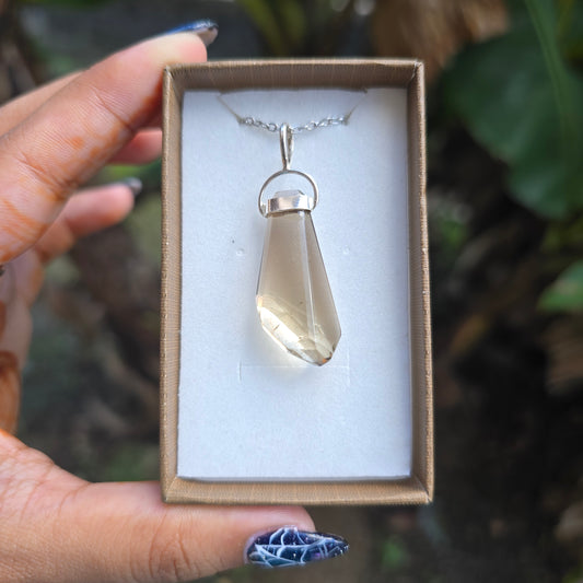 Freeform Citrine Pendant