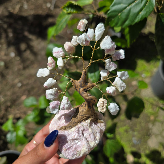 Pink Tourmaline Gemstone Tree