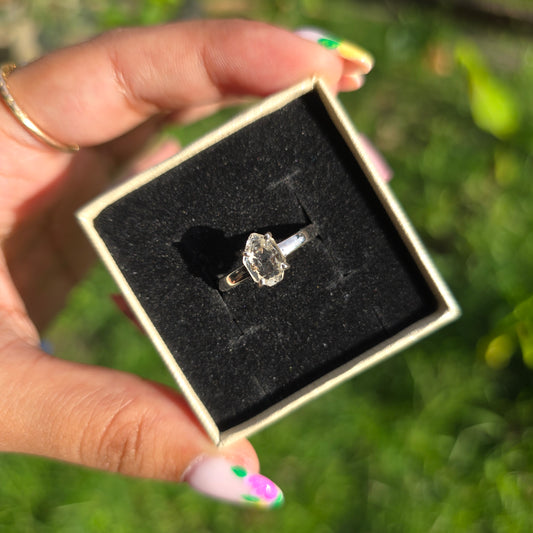 Herkimer Diamond Ring - Size 7