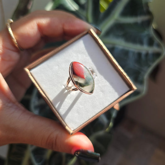 African Bloodstone Ring - Size 8