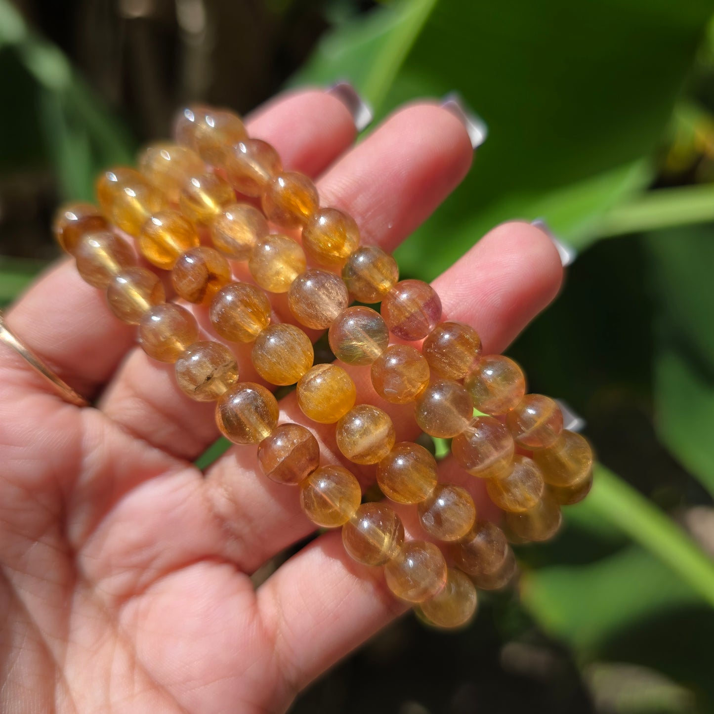 Yellow Fluorite Gemstone Bracelet