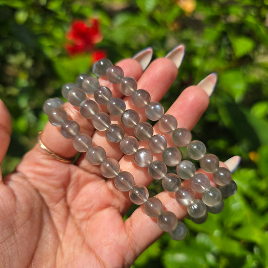 Grey Moonstone Gemstone Bracelet