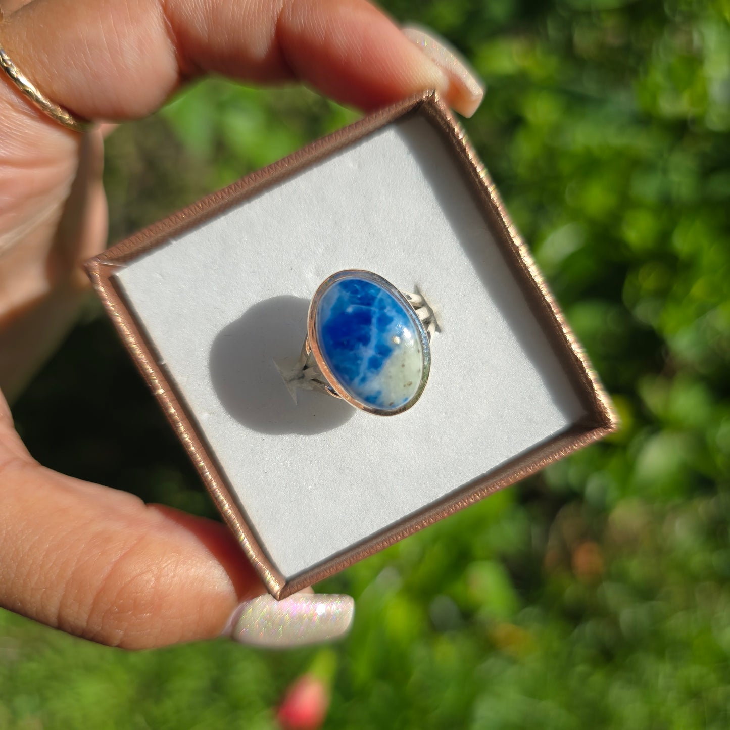 Afghanite Gemstone Ring - Size 5